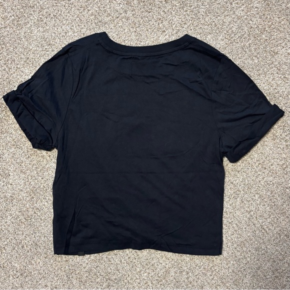 Fabletics 100% cotton knot twist front tee black xs NWT - Picture 5 of 6